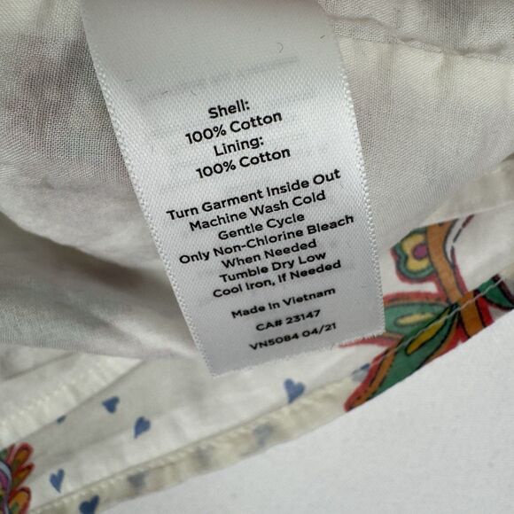 Talbots Top Womens 3X Plus Floral Tropical Breathable Beach‎ Cotton Boho Coastal - Picture 13 of 15